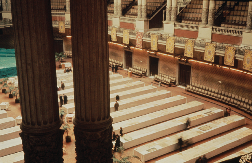 Fotografía de la Exposició Commemorativa del Centenari de l’Escola d’Arquitectura de Barcelona 1875-76/1975-76. Fotografía: Lluís Casals