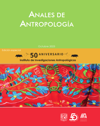Anales de Antropología Edición Especial 50 Aniversario del Instituto de Investigaciones Antropológicas 1973-2023